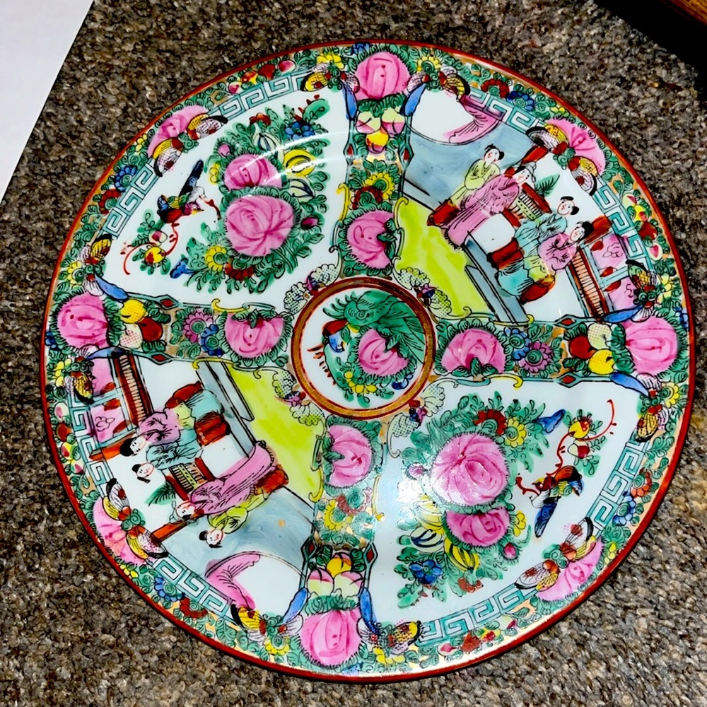 Rose medallion plate